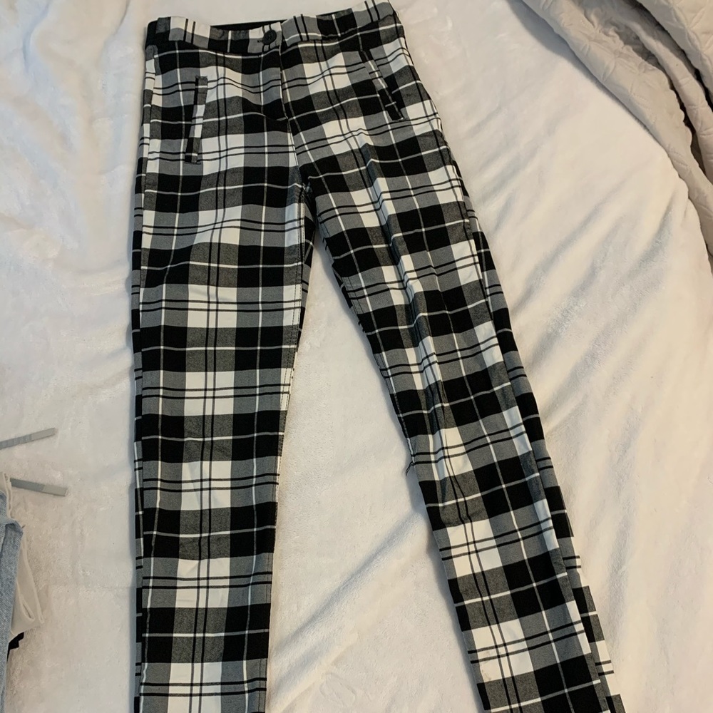 PLAID PANTS